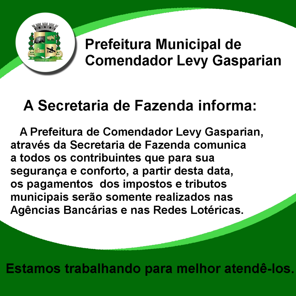 Secretaria da Fazenda Marcelo Comuicado